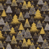 Merry Christmas Black Christmas Tree Metallic Fabric Yardage - quilt fabric for sewing and quilting projects