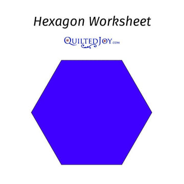 Hexagon Worksheet - Digital File - longarm quilting pantograph digital design file