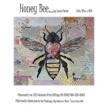 Honey Bee Collage Pattern