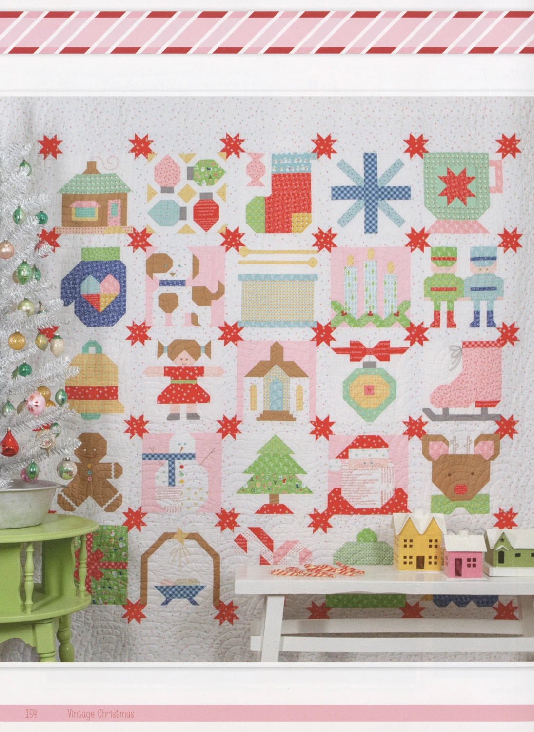 Vintage Christmas Book - image 8 - quilting book with patterns and instructions