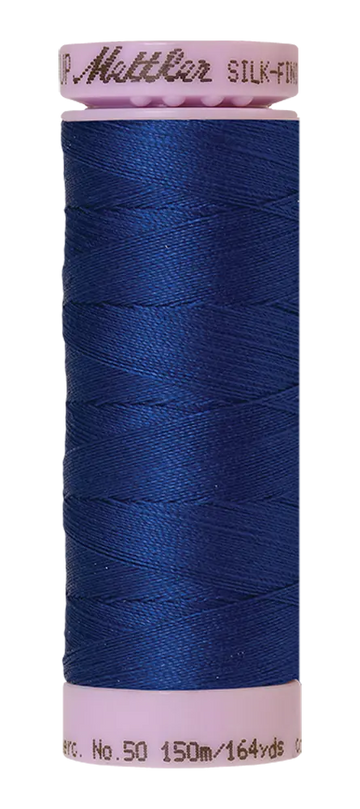 Mettler Cotton Silk Finish 50wt 150m Imperial Blue