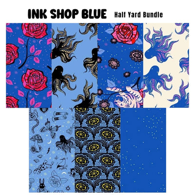 Ink Shop Blue Half Yard Bundle - PRESALE