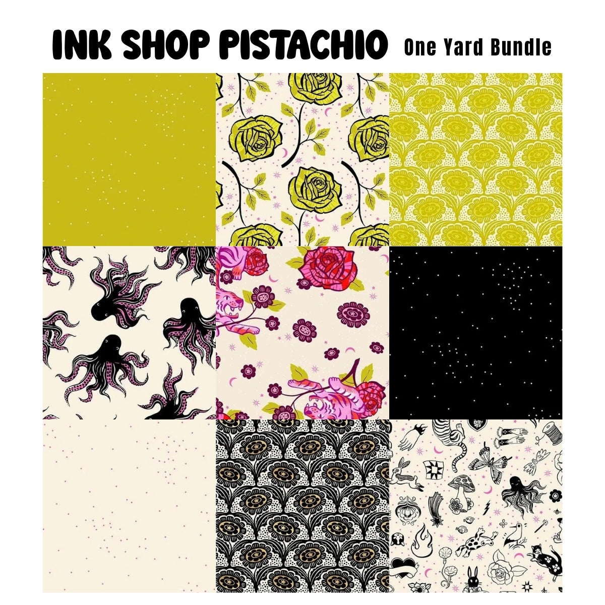 Ink Shop Pistachio One Yard Bundle - PRESALE