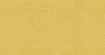 Happy Feather Yellow Fabric Yardage - quilt fabric for sewing and quilting projects