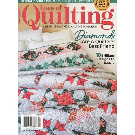 Love of Quilting Magazine cover July to October 2024