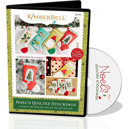 Kimberbell Noel's Quilted Stockings Embroidery CD Product Photo