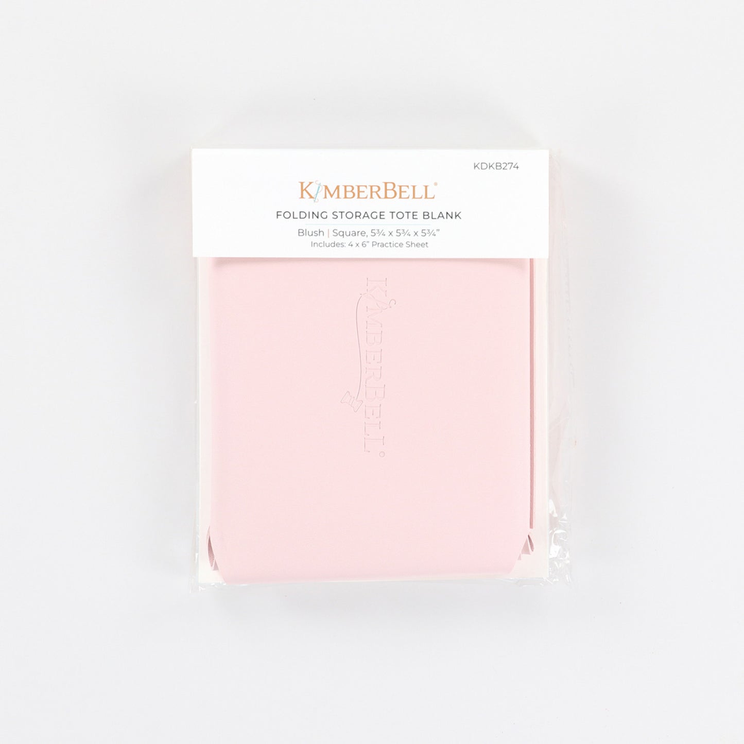 Kimberbell Folding Storage Tote Blush
