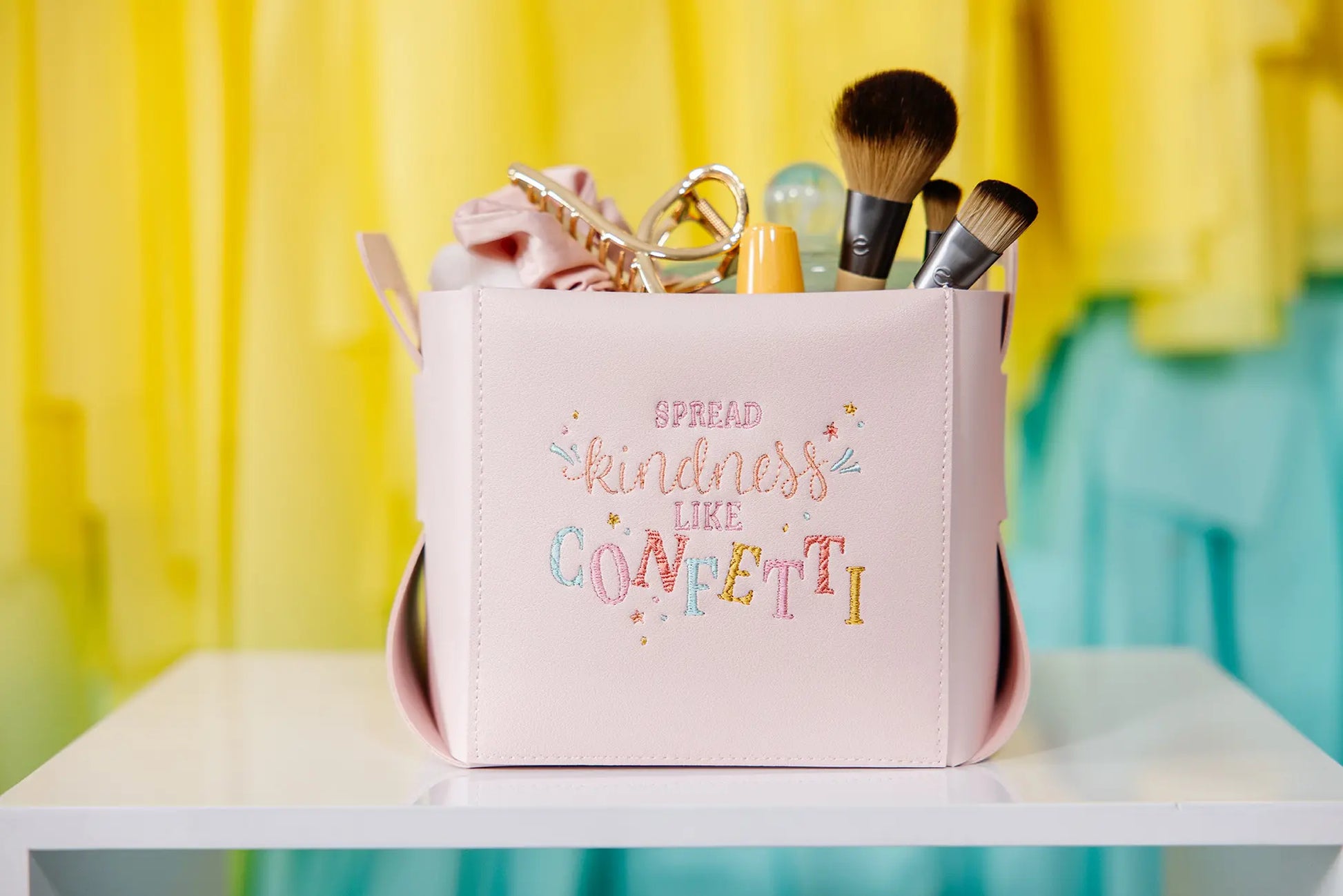 Kimberbell Folding Storage Tote Blush