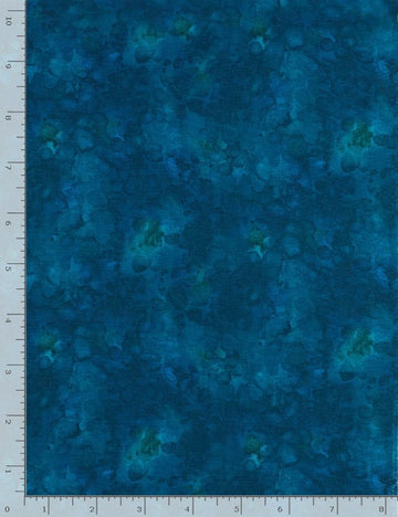 Solid-ish Azure Watercolor Texture Fabric Yardage