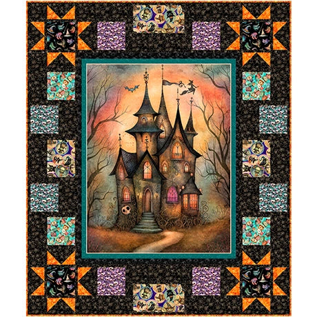 Spooky Spells Quilt Kit 65" x 68" - complete quilt kit with fabric and instructions