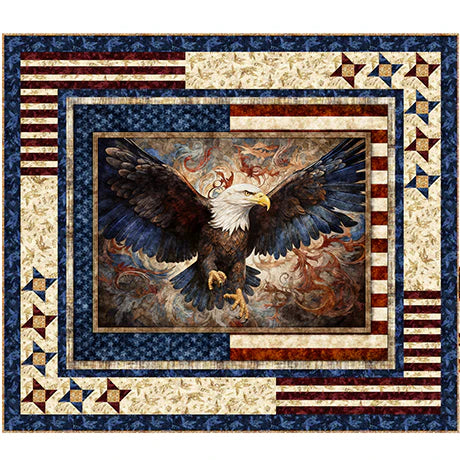 Stars Around Eagle Wall Quilt Kit
