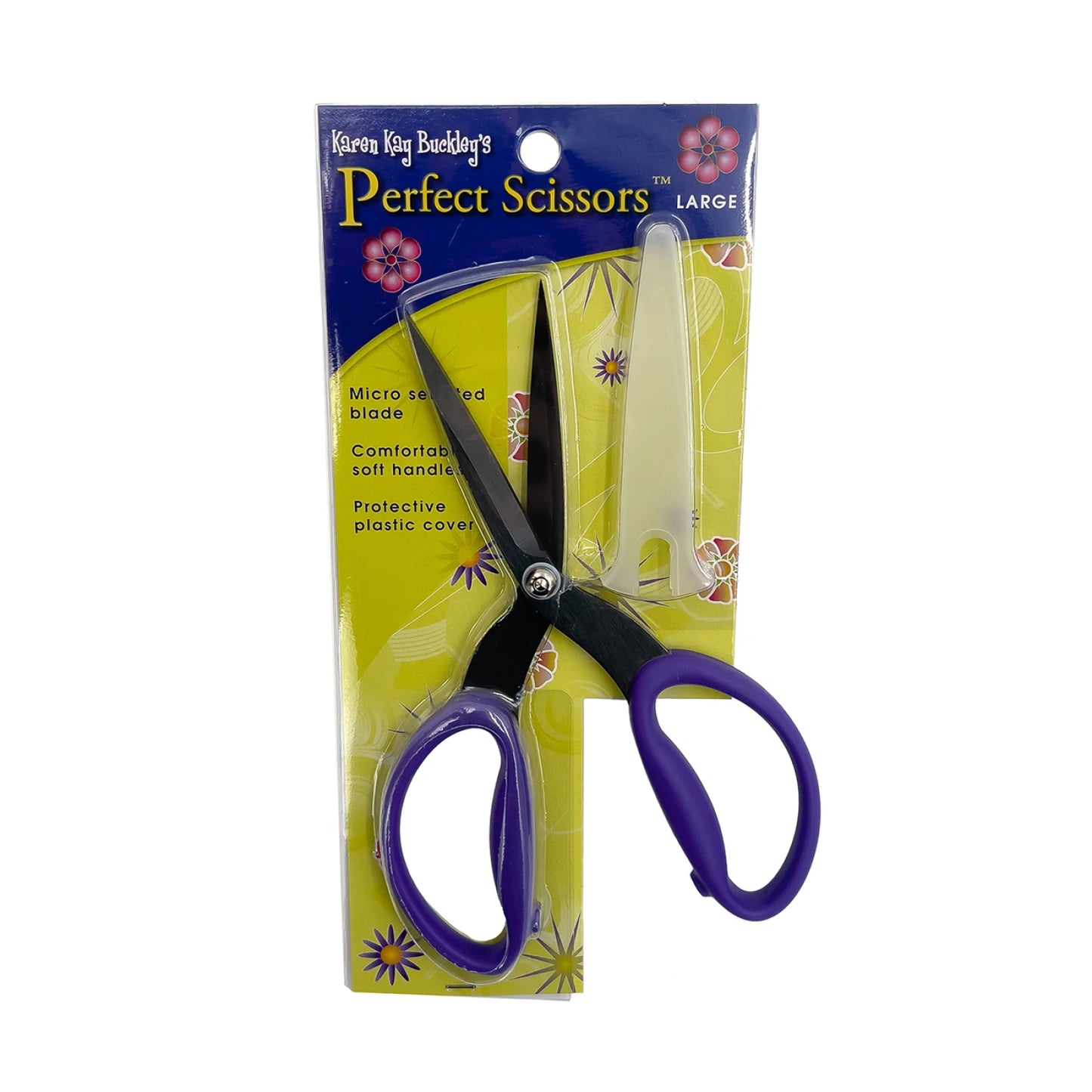Perfect Scissors Purple 7-3/4in Large Micro-Serrated Non-Slip Blade