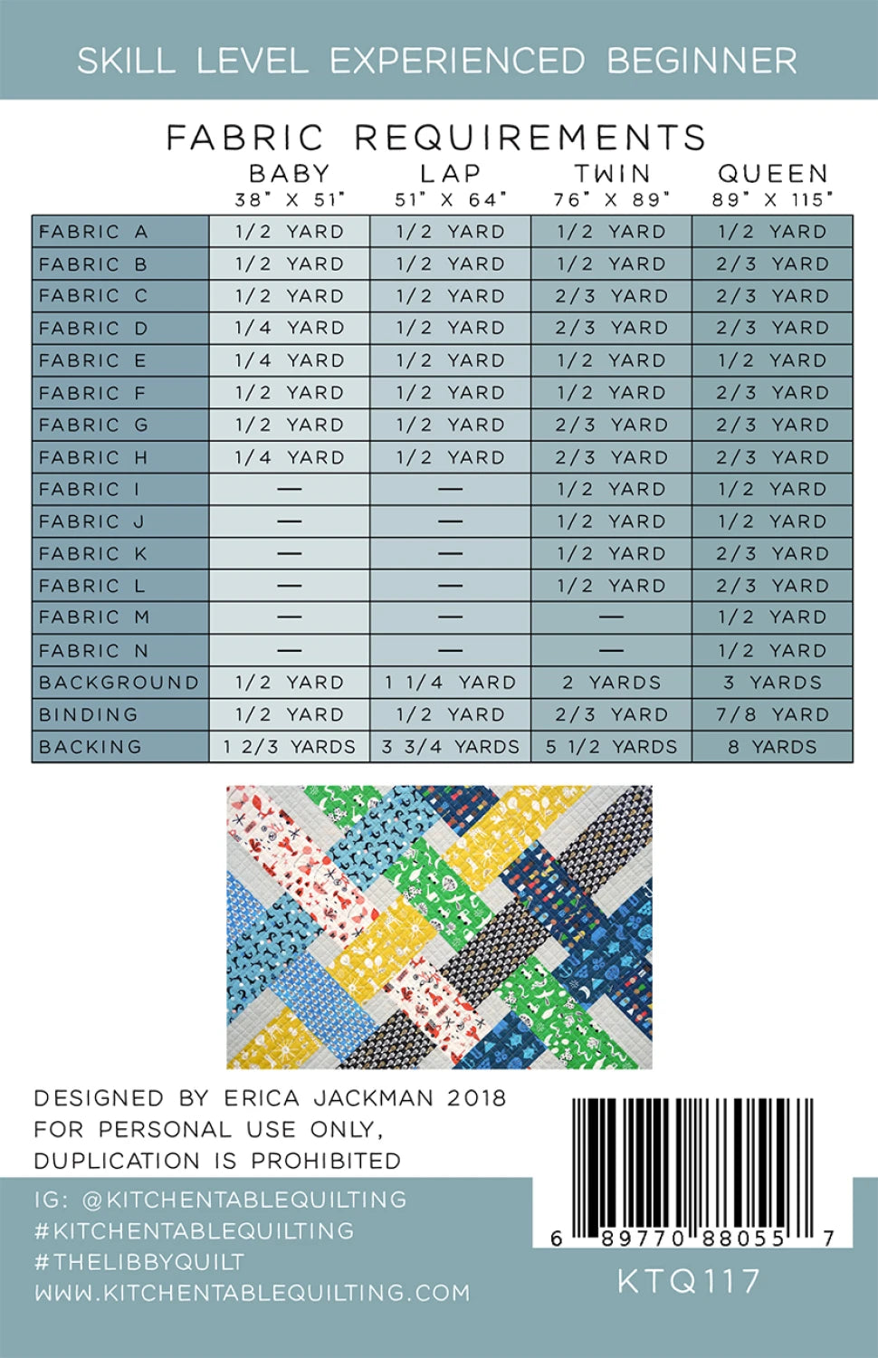 The Libby Quilt Pattern
