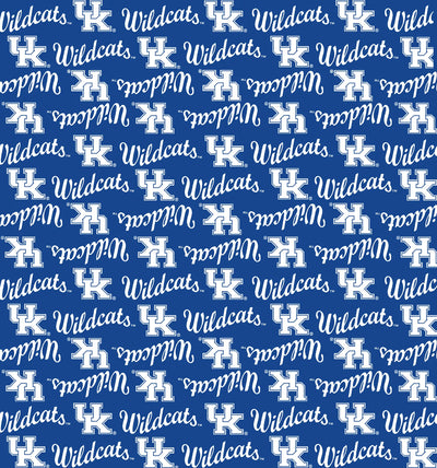 UK Blue Mini Packed Logo Fabric Yardage