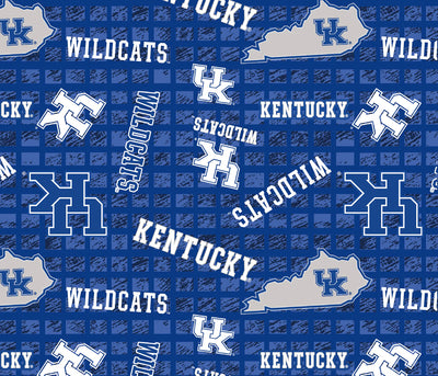 UK Blue All Over Print 108" Wide 3 Yard Quilt Fabric Back Pack