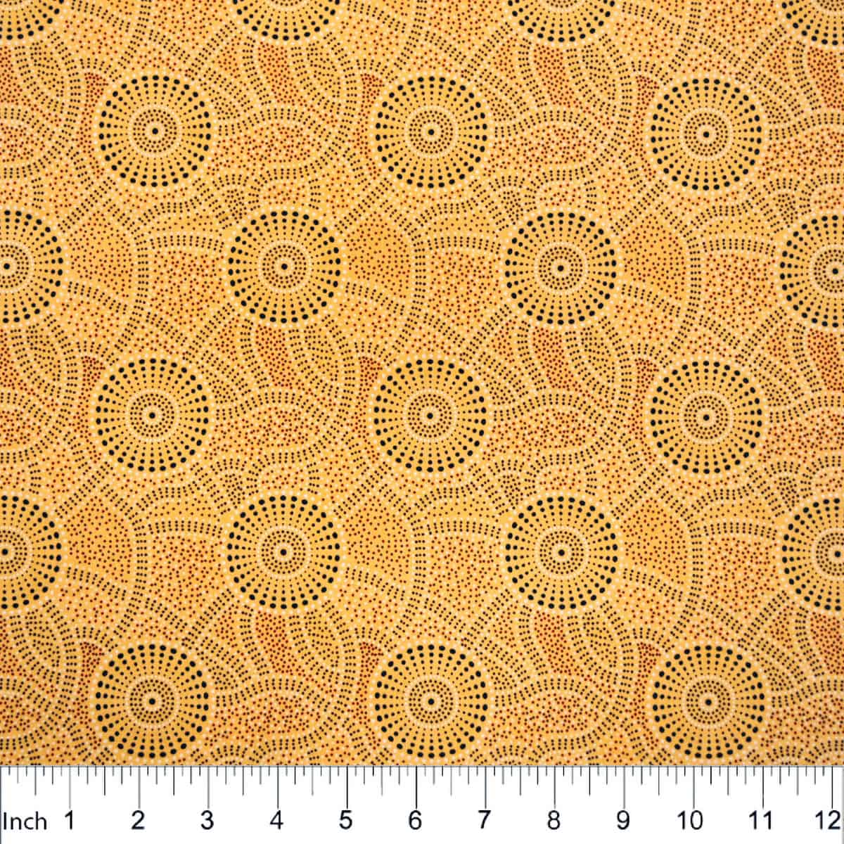 Kangaroo Path Yellow Fabric Yardage