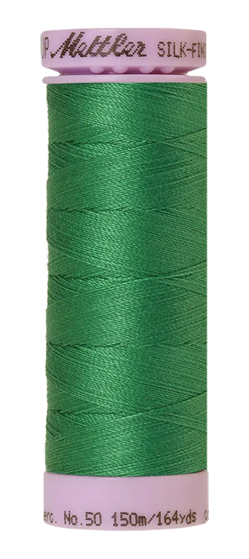 Mettler Cotton Silk Finish 50wt 150m Kelley - quilting supply from Quilted Joy
