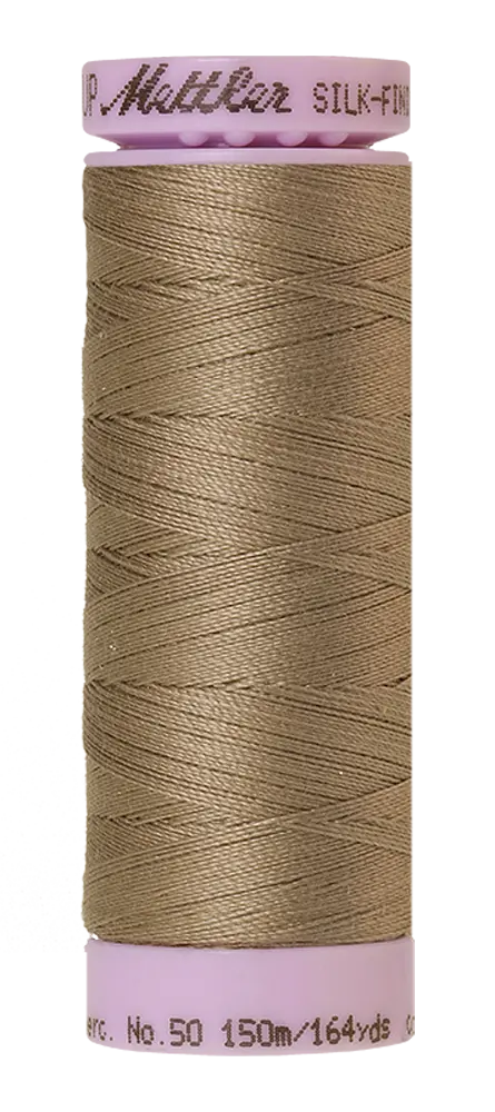 Mettler Cotton Silk Finish 50wt 150m Khaki