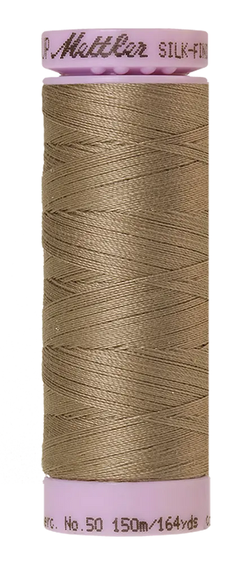 Mettler Cotton Silk Finish 50wt 150m Khaki