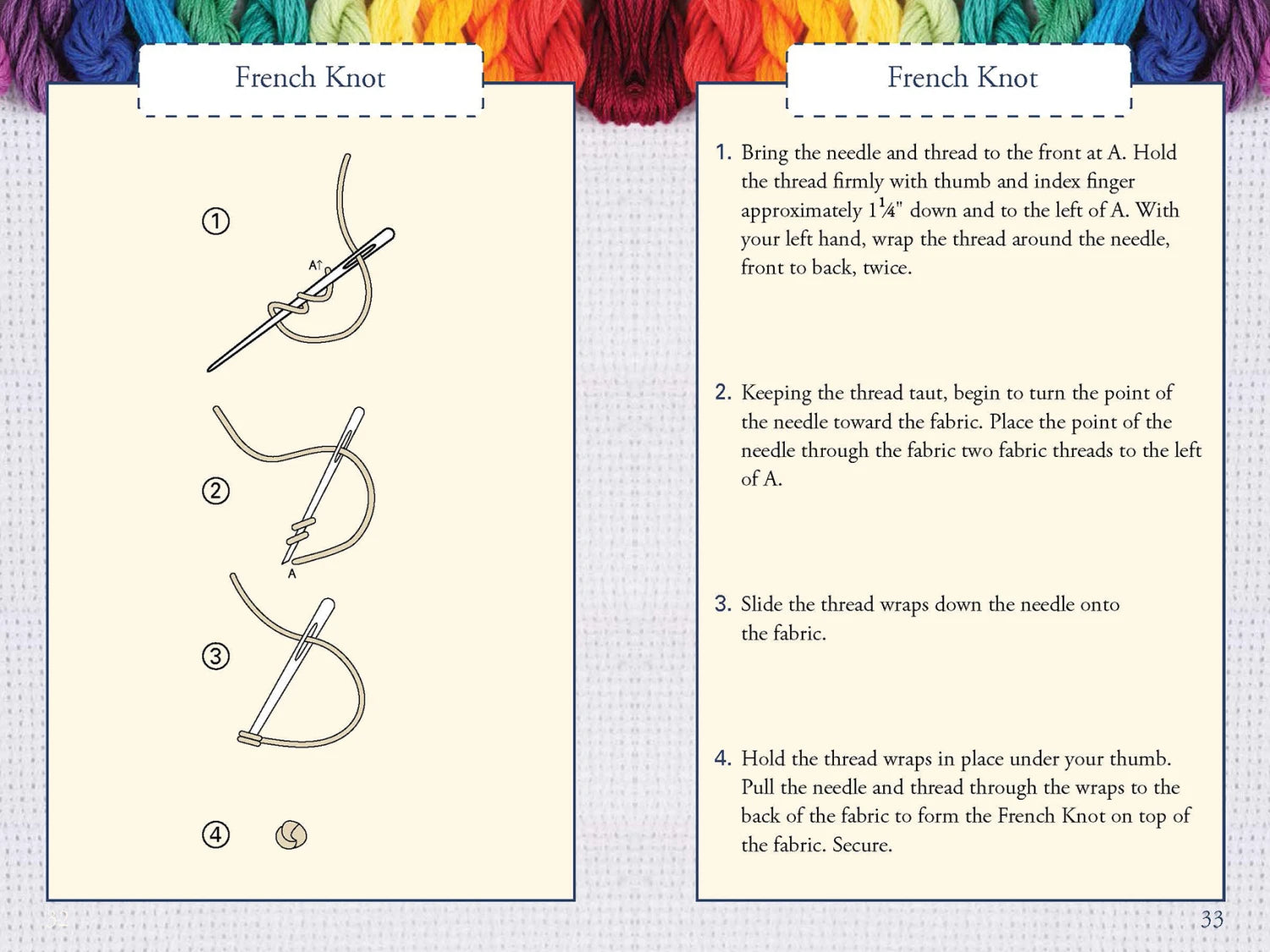 Hand Embroidery Stitches At-A-Glance - image 6 - quilting supply from Quilted Joy