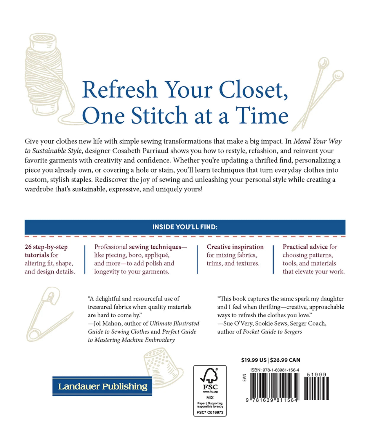 Mend Your Way to Sustainable Style - image 2 - quilting supply from Quilted Joy