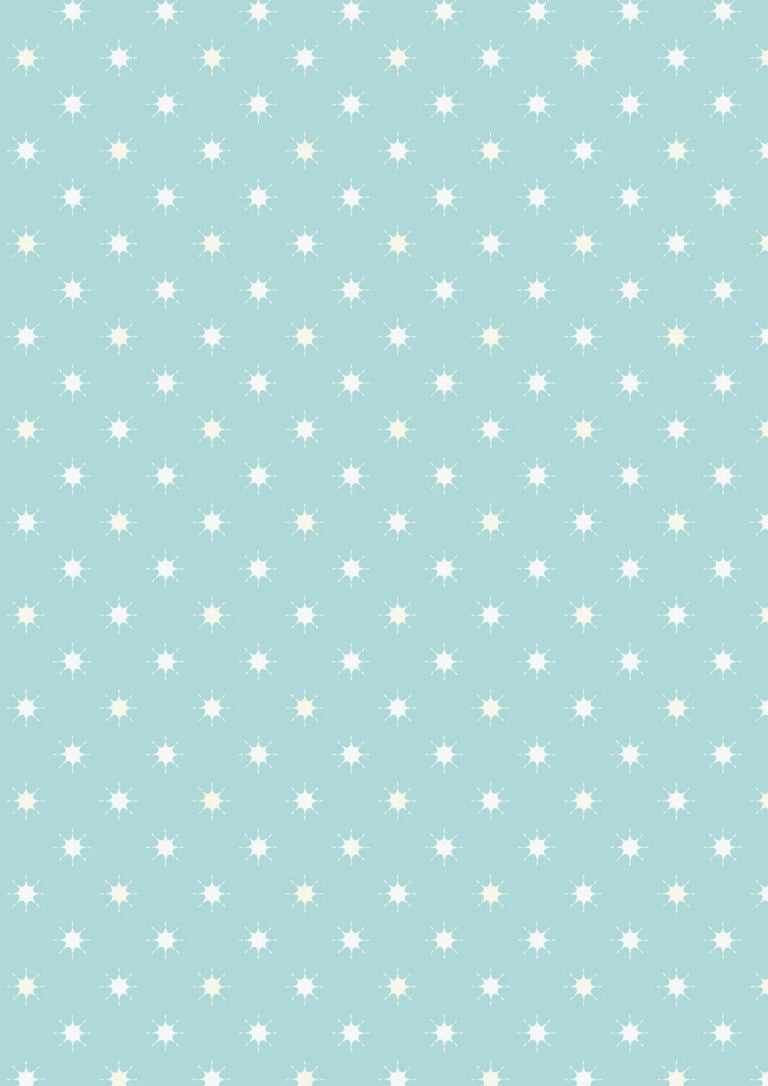 Where the Sky Dances Icy Blue Little Stars Fabric Yardage - quilt fabric for sewing and quilting projects