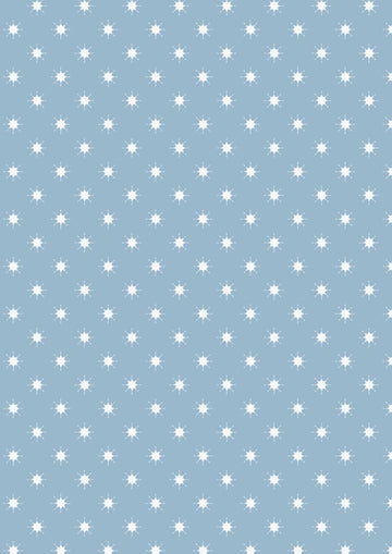 Where the Sky Dances Blue Grey Little Stars Fabric Yardage - quilt fabric for sewing and quilting projects