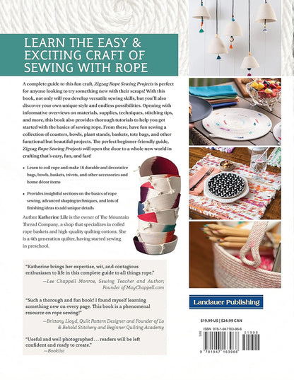 Zigzag Rope Sewing Projects - image 2 - quilting supply from Quilted Joy