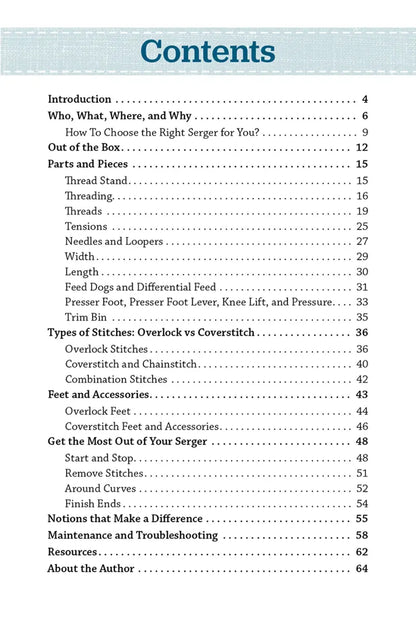 Pocket Guide to Sergers