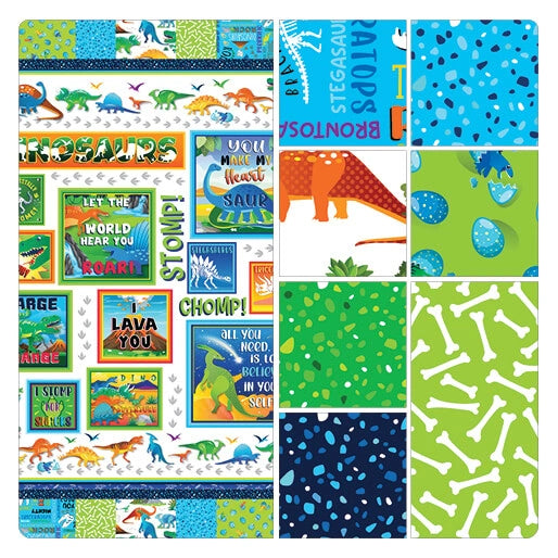 Lava Love quilt kit with vibrant multicolor fabric bundle and pattern included