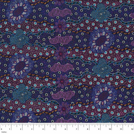 Lillup Dreaming Purple Fabric Yardage