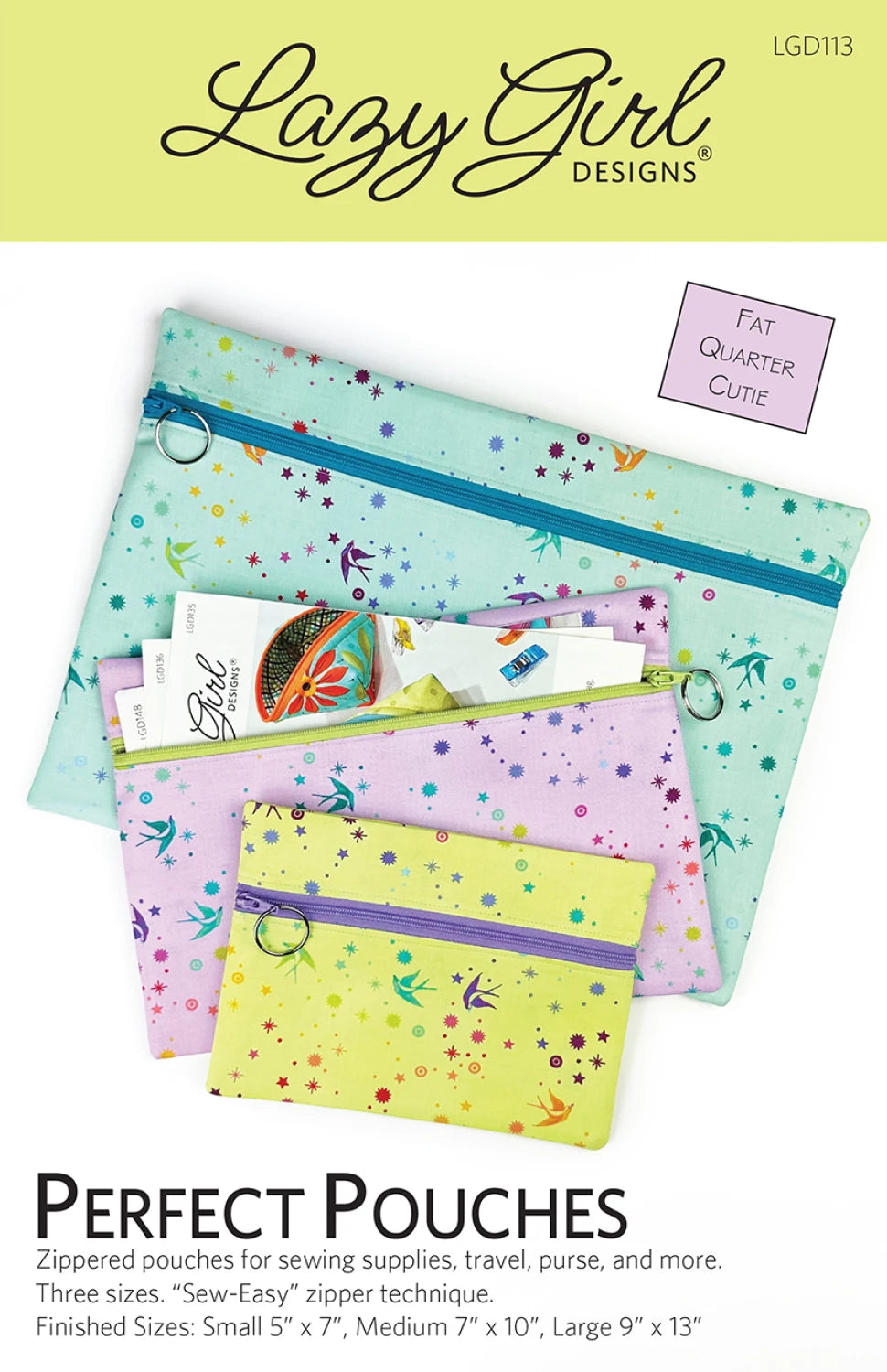 Perfect Pouches Pattern at Quilted Joy