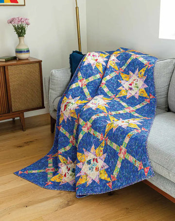 Love of Quilting Lavender Roads Quilt Kit - image 1 - complete quilt kit with fabric and instructions