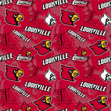 University of Louisville Tone on Tone Fabric Yardage