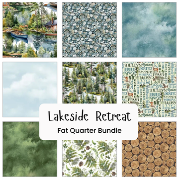 Lakeside Retreat Fat Quarter Bundle - fat quarter quilt fabric cut