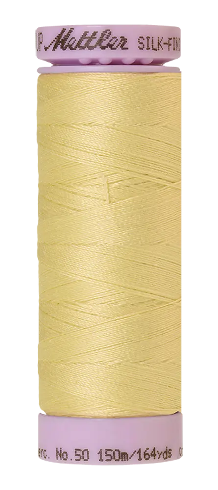 Mettler Cotton Silk Finish 50wt 150m Lemon Frost