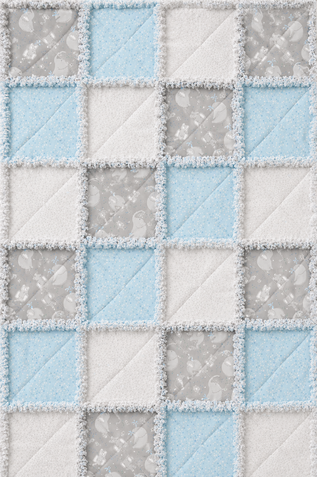 Little Peanut Rag Quilt Kit