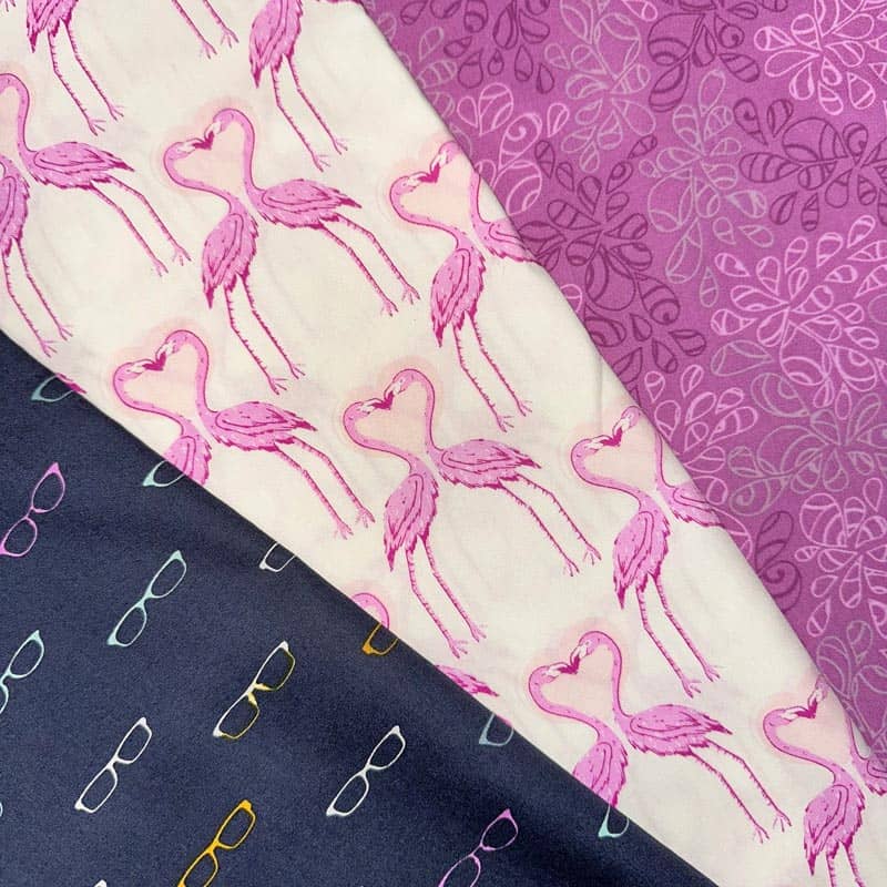 Love Struck Flamingo 3 Yard Quilt Top Bundle