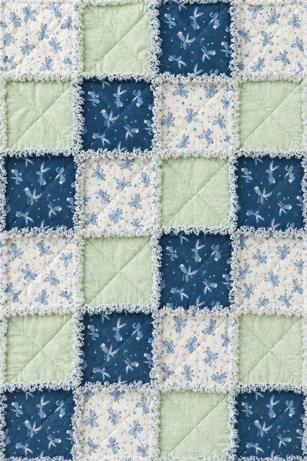 Lullaby Bunnies Rag Quilt Kit