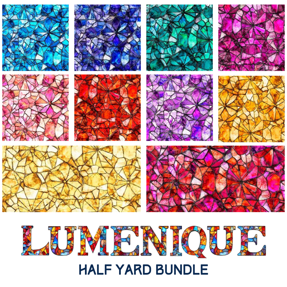 Lumenique Half Yard Bundle - coordinating quilt fabric bundle