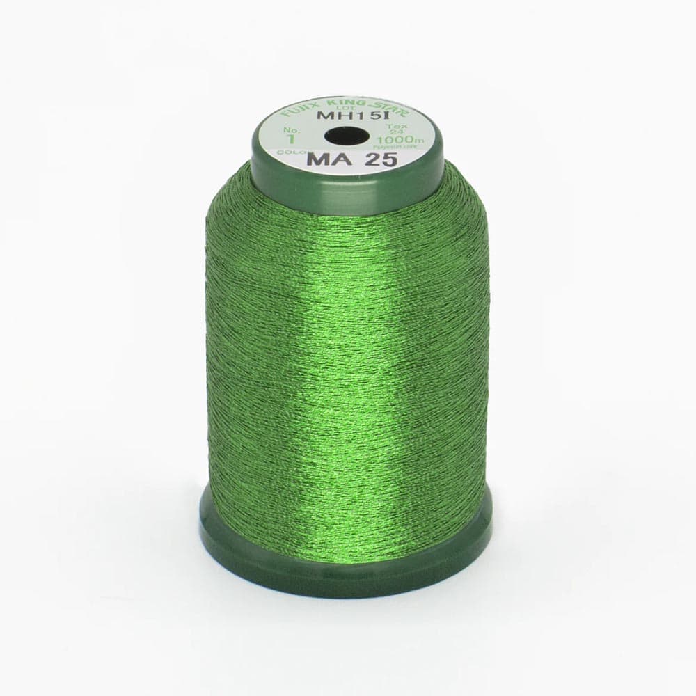 KingStar Thread Metallic Leaf Green MA25 - 1000 meters