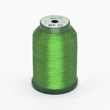 KingStar Thread Metallic Leaf Green MA25 - 1000 meters