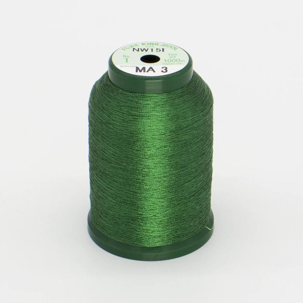 KingStar Thread Metallic Green MA3- 1000 meters