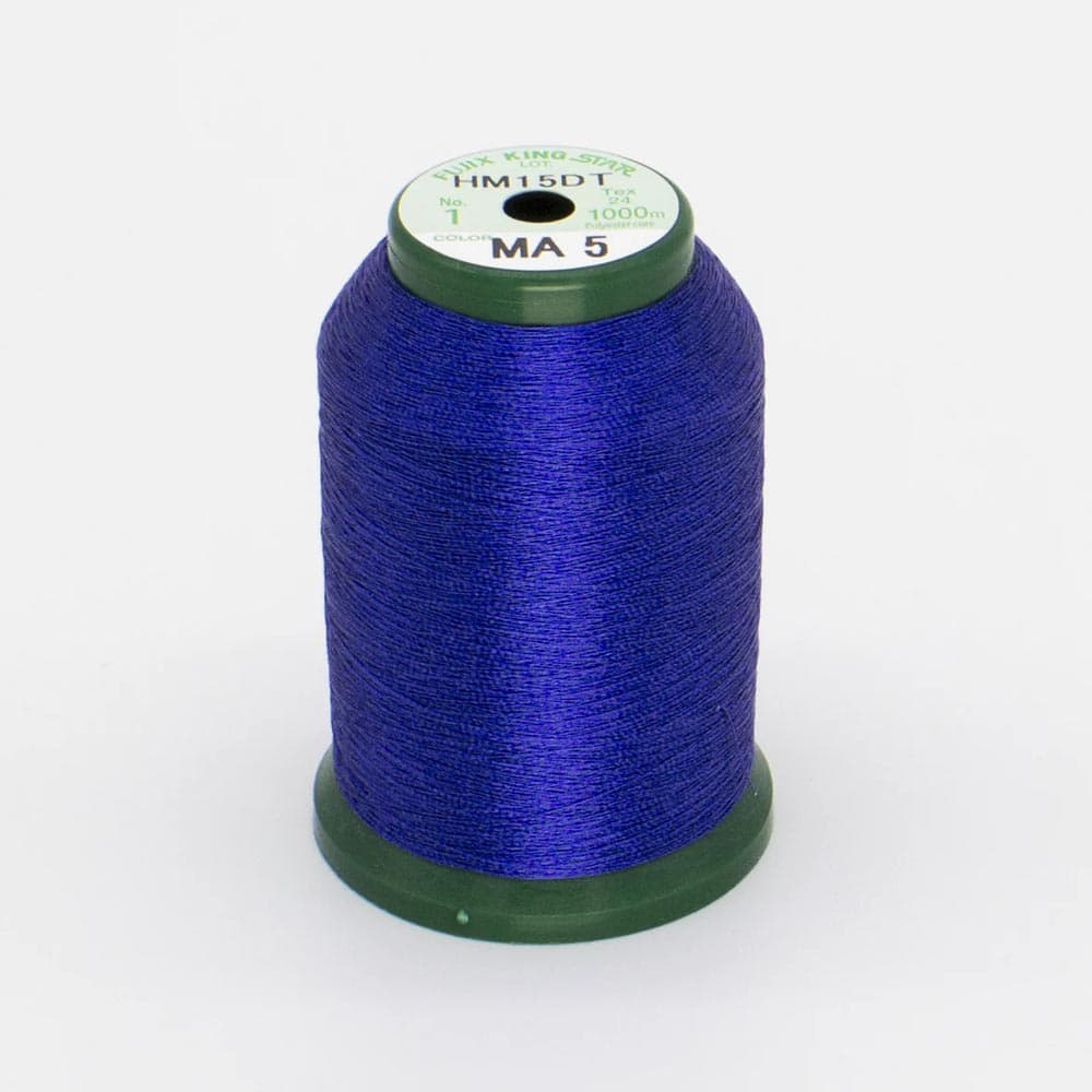 KingStar Thread Metallic Dark Blue MA5 - 1000 meters