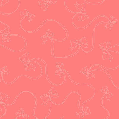 Star Spangled Beauty Pink Bows Fabric Yardage