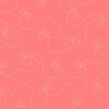 Star Spangled Beauty Pink Bows Fabric Yardage
