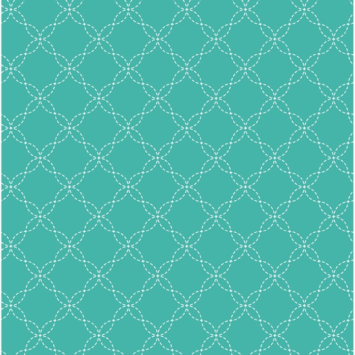 Kimberbell Basics - Lattice Teal Fabric Yardage