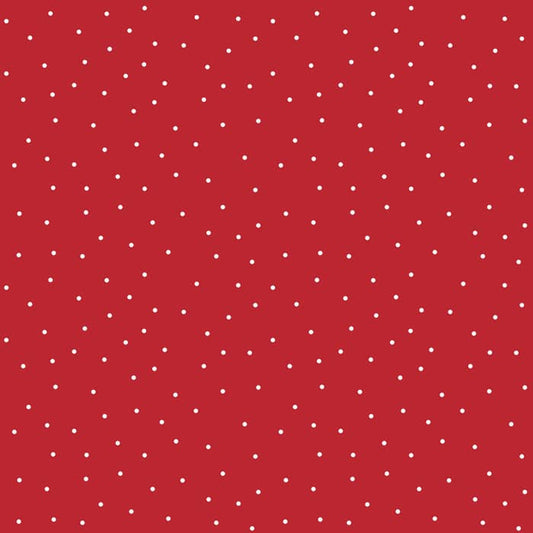 Kimberbell Basics - Tiny Dots Red/White Fabric Yardage