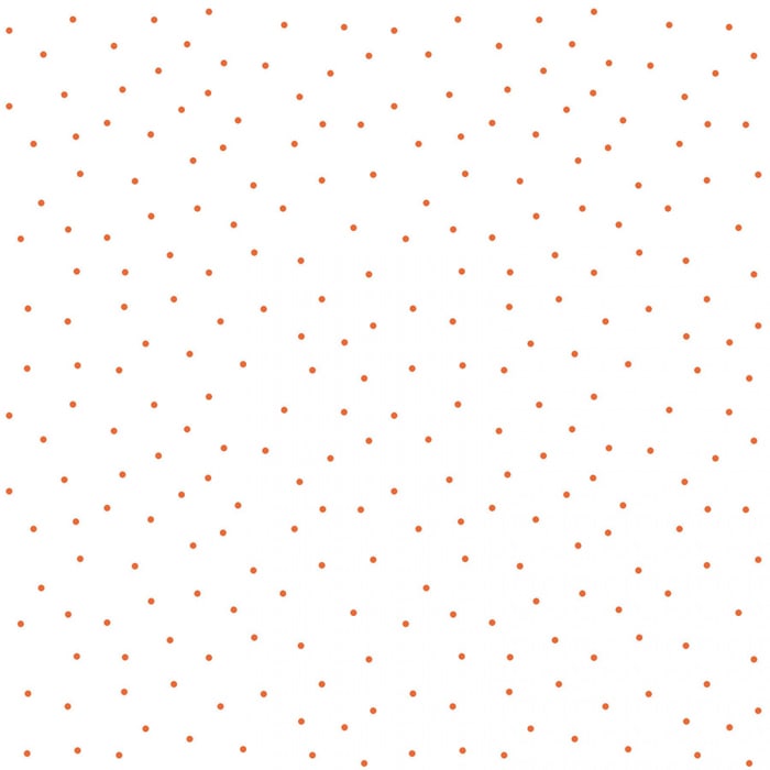 Kimberbell Basics - Tiny Dots White/Orange Fabric Yardage