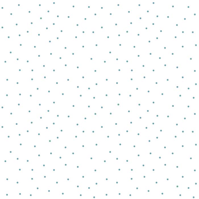 Kimberbell Basics - Tiny Dots White/Teal Fabric Yardage